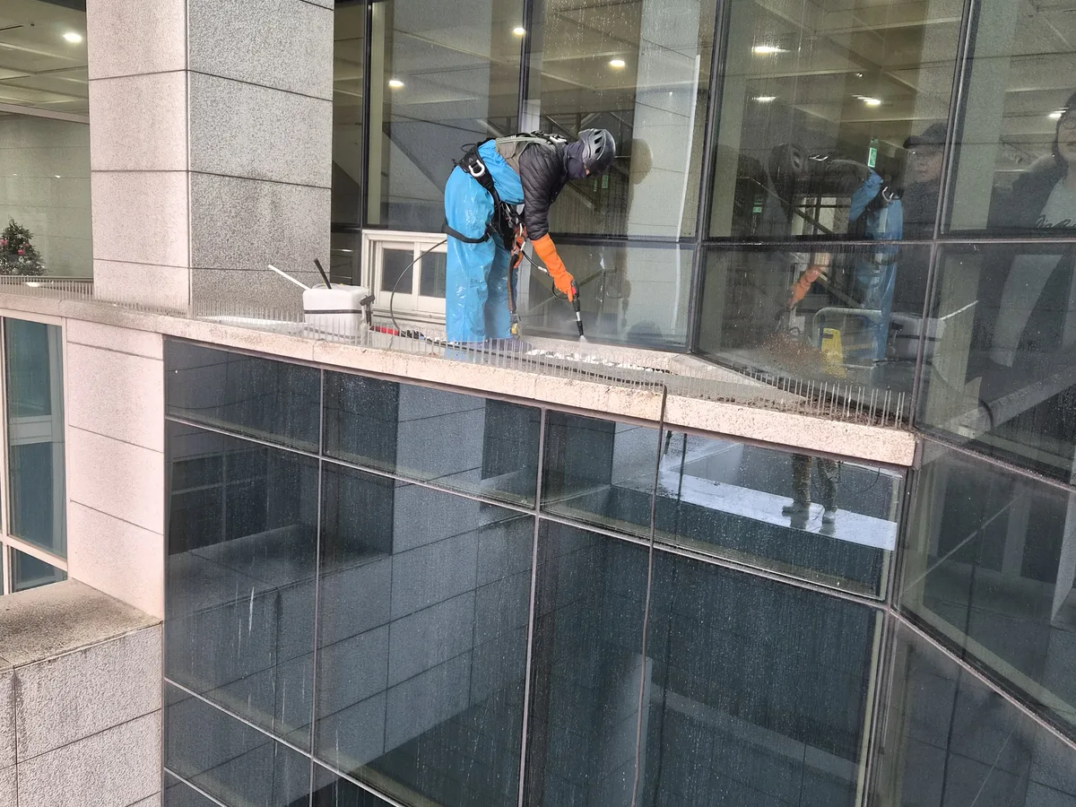청양군 남양면 건물 복도·대기 동선 야간 위생청소 사례 - 행진크린
